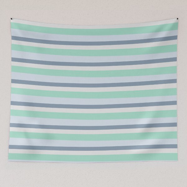 Item preview, Teal Blue Stripes designed and sold by patternsy.