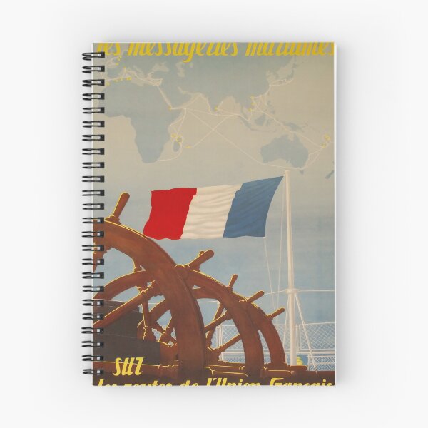 Item preview, Les Messageries Maritimes vintage travel poster designed and sold by stickart-marek.