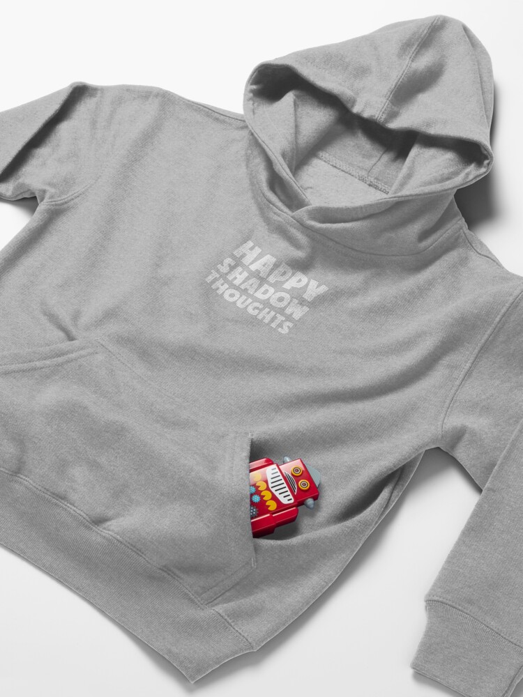Alternate view of Happy Shadow Thoughts Kids Pullover Hoodie