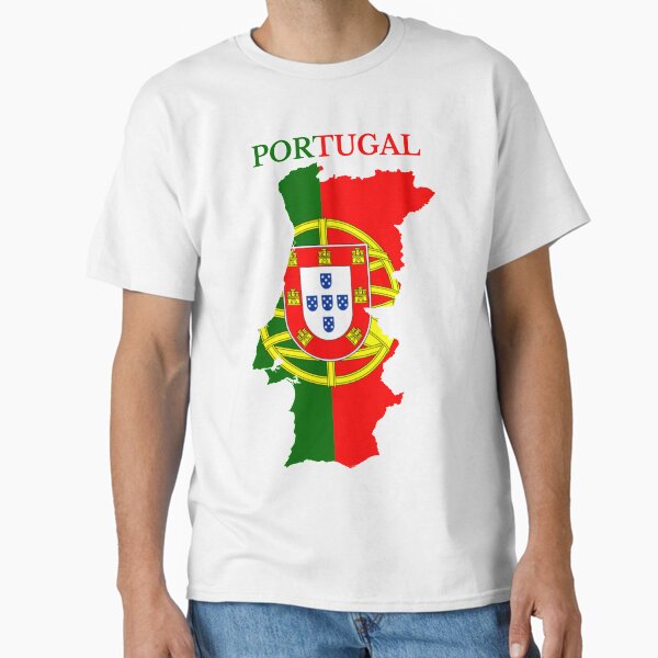Portugal Flag Map Classic T-Shirt