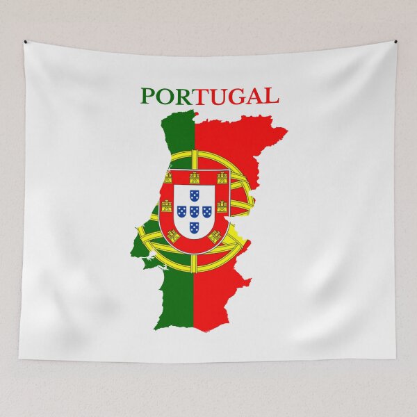 Item preview, Portugal Flag Map designed and sold by marosharaf.