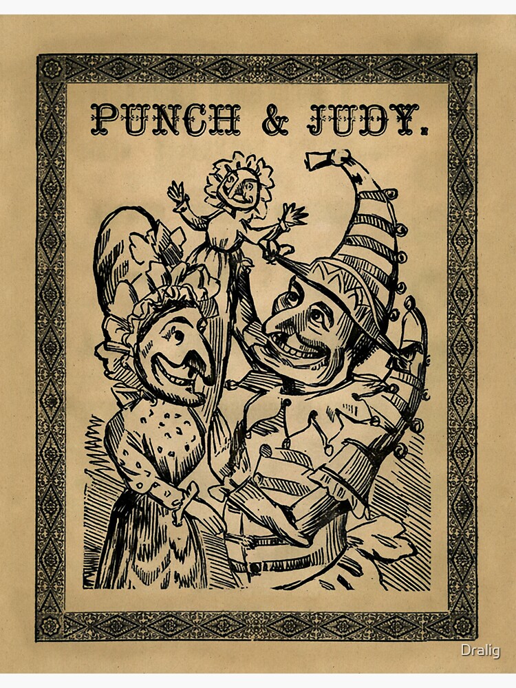 "Vintage Punch and Judy Illustration" Sticker by Dralig Redbubble
