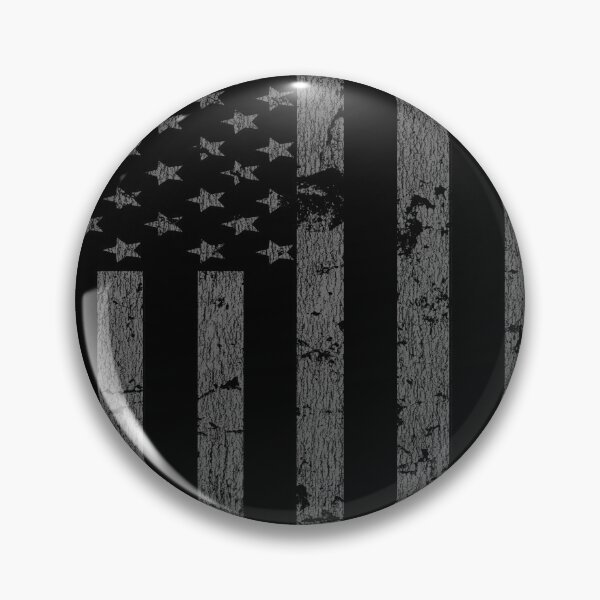 Item preview, Black Distressed American Flag Patriotic Stars And Stripes designed and sold by Tee Kaboom!.