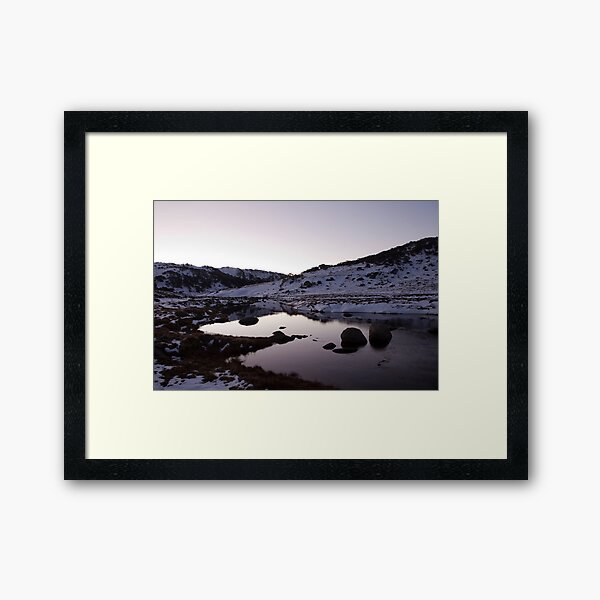 Spencers Creek - Winter Dusk 03 Framed Art Print