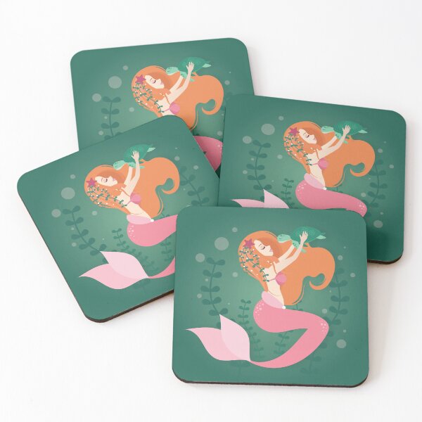 Item preview, Ginger Mermaid and Turtle designed and sold by drxgonfly.