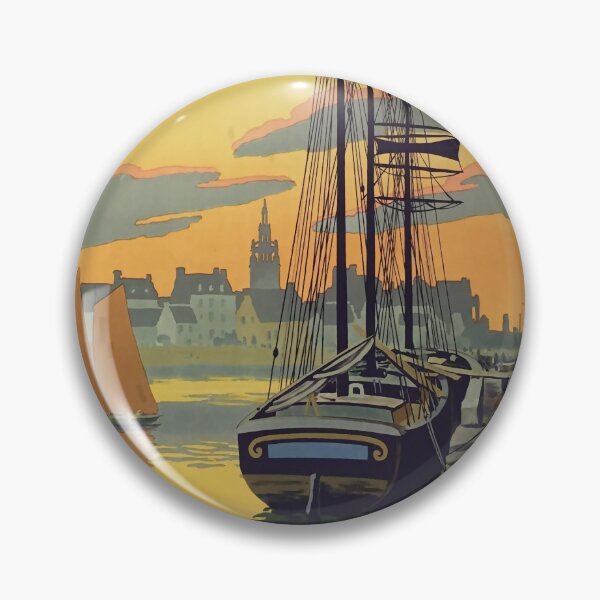 Aperçu de l'œuvre ETAT La Bretagne Pittoresque affiche vintage créée et vendue par stickart-marek.