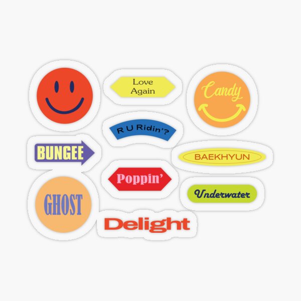 Baekhyun レア　ステッカー　delight 10枚 Baekhyun レア ステッカー delight 10枚 BAEKHYUN DELIGHT MINT