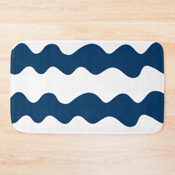 Item preview, Wavy Blue and White Modern Design designed and sold by CallaStatements.