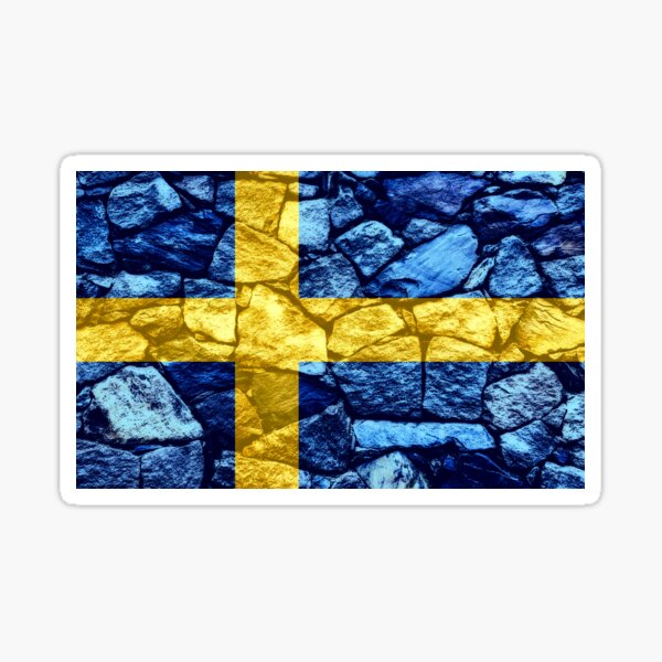 Flag of Sweden Rock Wall Sticker