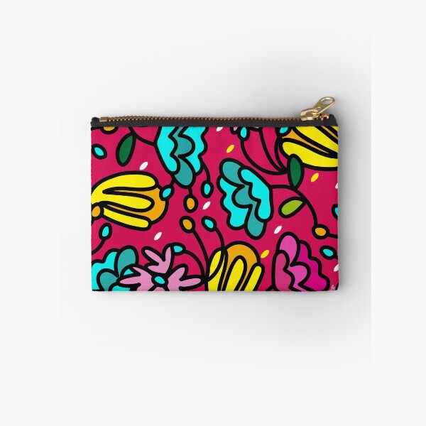 Item preview, Colorful floral print/ pink background designed and sold by micalisv.