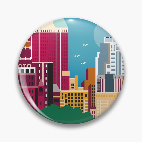Item preview, Brooklyn, New York - Skyline Illustration by Loose Petals designed and sold by LoosePetals.