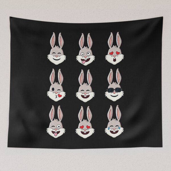 Item preview, Rabbit Emojis Easter Day Funny Emoticons designed and sold by LamaraGodina.