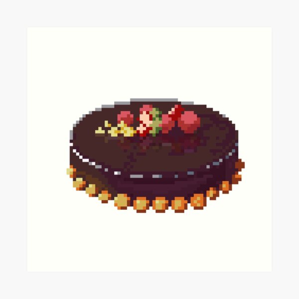 Impression Artistique Gateau A La Mousse Au Chocolat Par Cssrart Redbubble