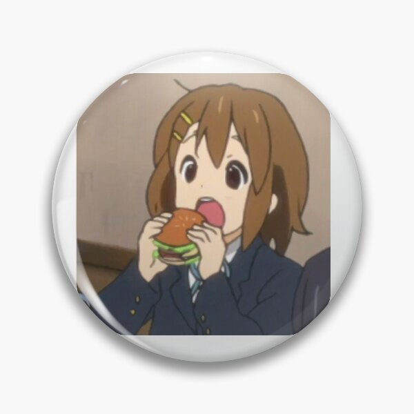 Item preview, Yui eating a hamburger designed and sold by Connor Kun.