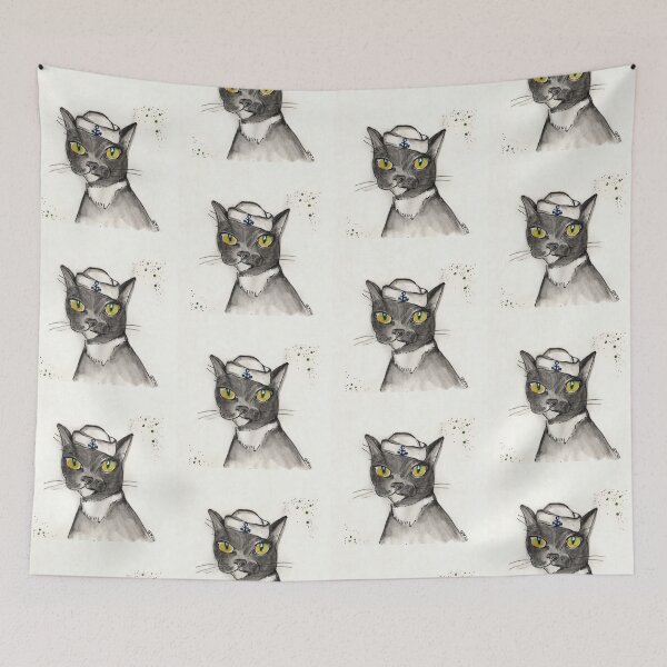 Item preview, Dear Jubes, the nautical cat... designed and sold by inkmaid.