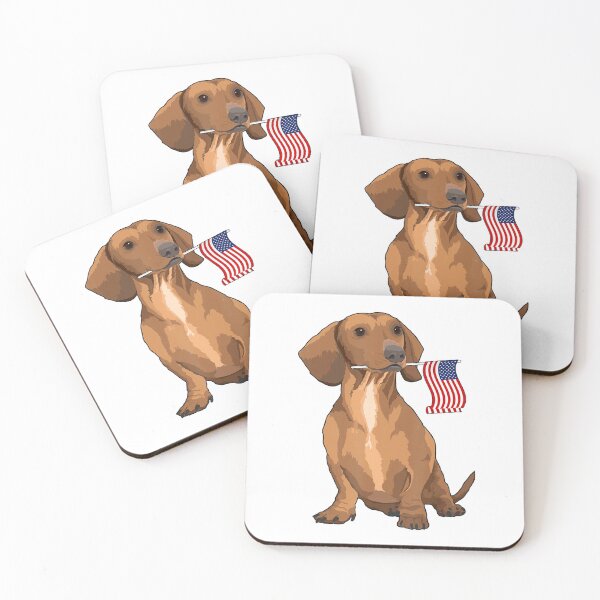 Artikelvorschau, Dackel Hund Amerika 4. Juli entworfen und verkauft von MarkHudson78.