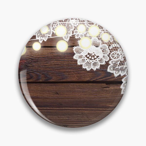 Item preview, rustic brown woodgrain country barn wood white lace string lights  designed and sold by LEILA ART SPACE.