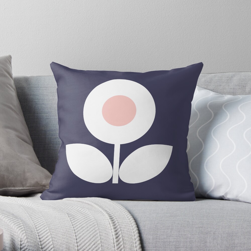 MCM Bloomin' Bluebell Throw Pillow