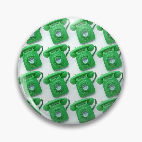 Item preview, Green vintage telephone print designed and sold by LittleBettyMakes.