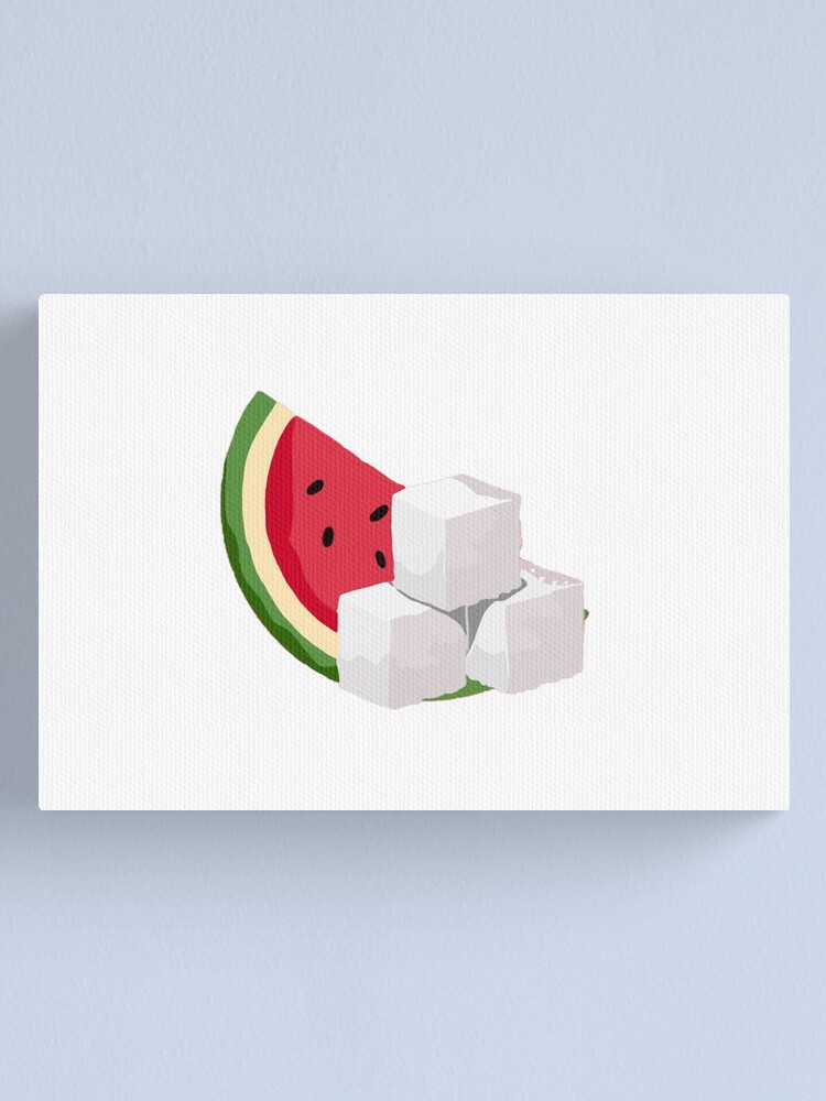 "Watermelon Sugar Emoji" Canvas Print for Sale by goldenstyles Redbubble