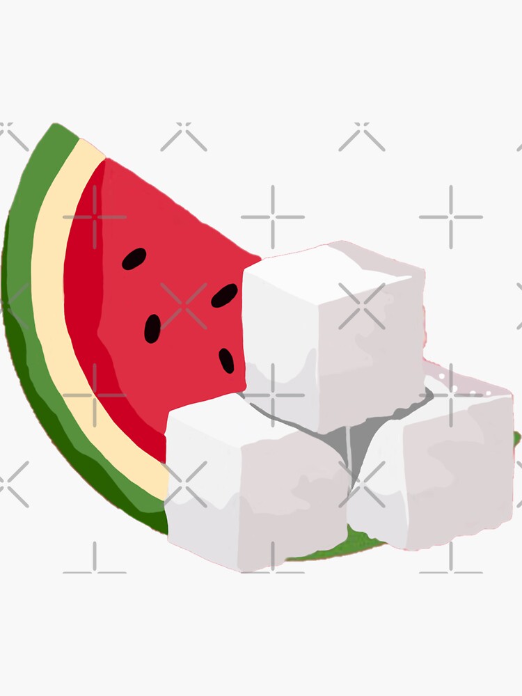 "Watermelon Sugar Emoji" Sticker for Sale by goldenstyles Redbubble