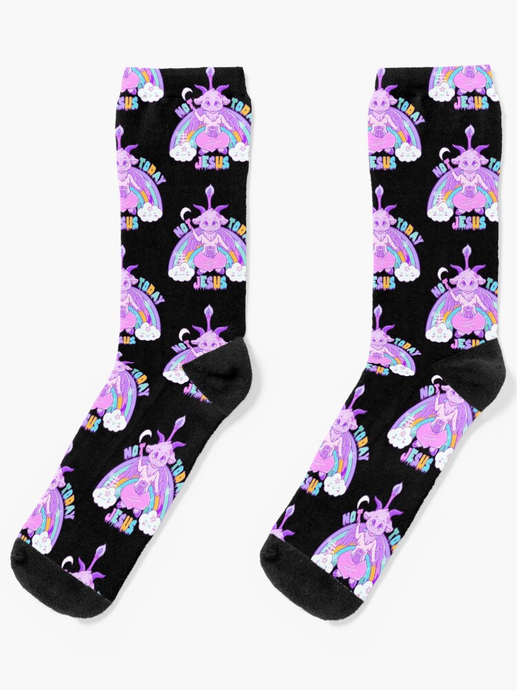 Baphomet socks cute satan knitted socks