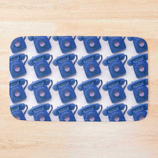 Item preview, Blue vintage telephone print  designed and sold by LittleBettyMakes.