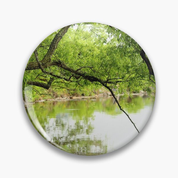Item preview, Tree over the lake in spring. designed and sold by celinebisson.