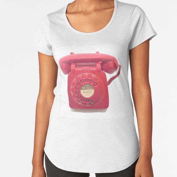 Red vintage telephone Premium Scoop T-Shirt