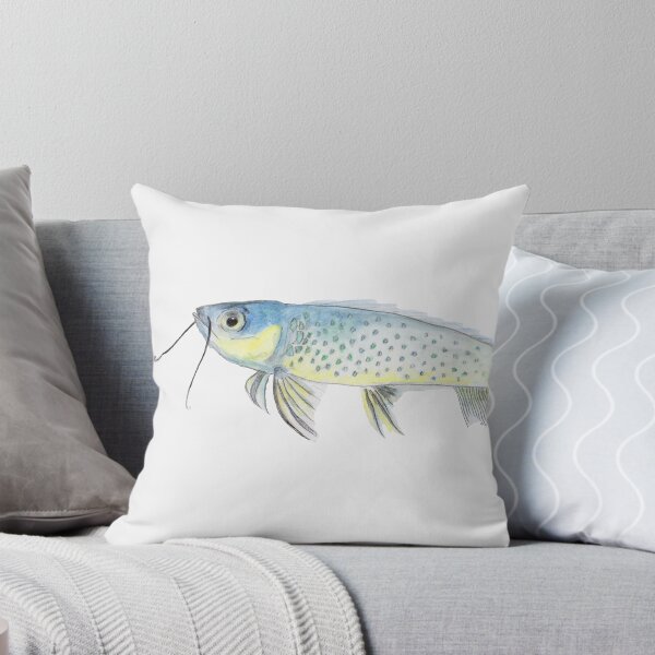 Item preview, Pensive fish with mustache. designed and sold by inkmaid.