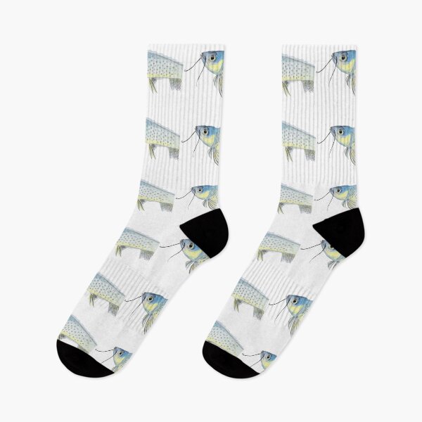 Item preview, Pensive fish with mustache. designed and sold by inkmaid.