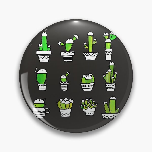 Item preview, COCK PLANTS CACTUS GREEN WATERCOLOR GRAY designed and sold by aydapadi.