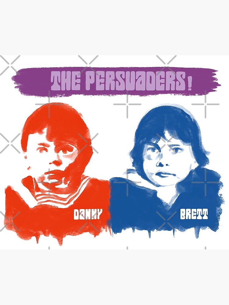 The Persuaders Danny Wilde Brett Sinclair drawing | Poster