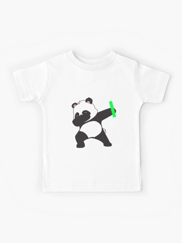 Dabbing Panda Bear Rave Dance Party Music Gift Kids T Shirt By Ican2step Redbubble - panda dab roblox