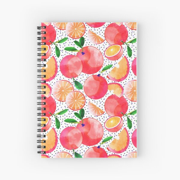 Citrus Love #digitalart #citrus Spiral Notebook