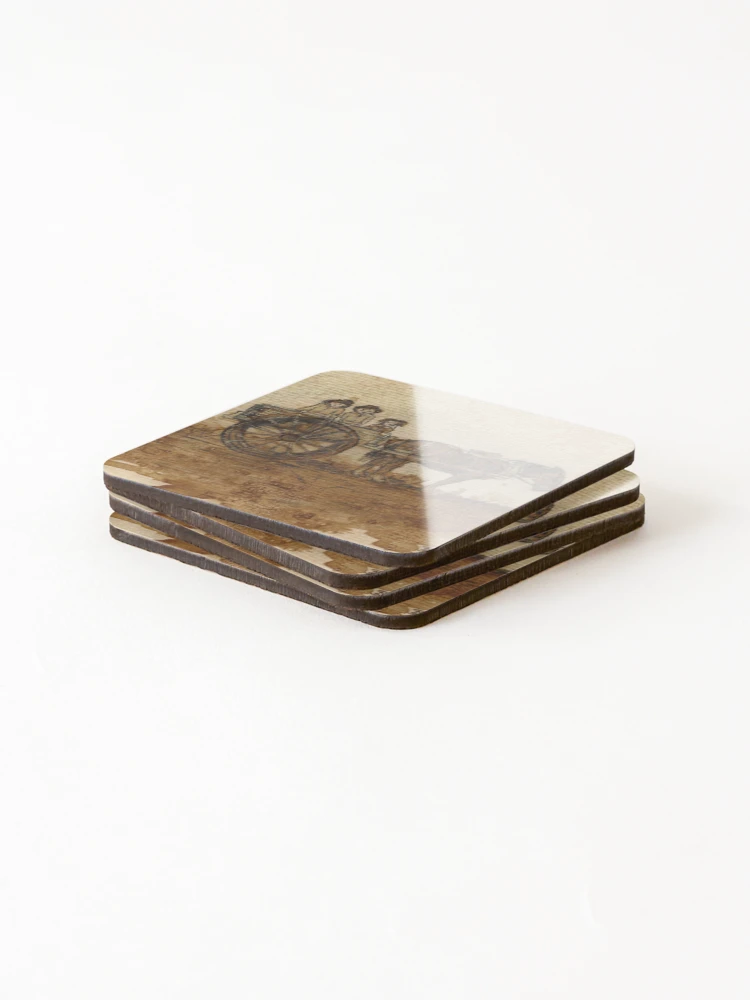 Thumbnail 4 of 5, Coasters (Set of 4), In Simpler Times.... designed and sold by Dianne  Ilka.