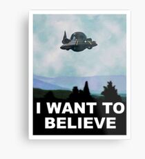 I Want To Believe Metal Print