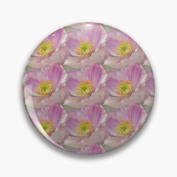 Item preview, Lilac pink and white painterly flowers designed and sold by LittleBettyMakes.