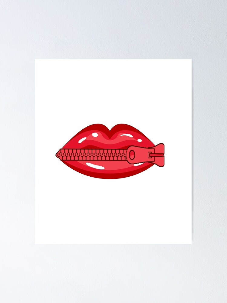 "Zipper mouth funny" Poster by boba2002 Redbubble