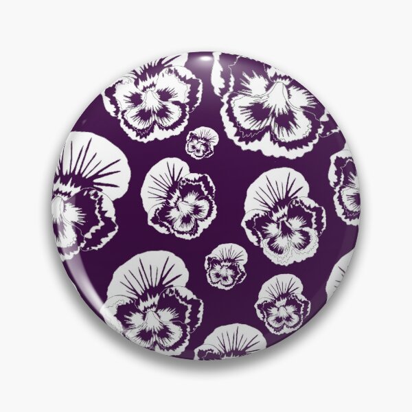 Artikelvorschau, Black and White Pansy Flowers entworfen und verkauft von Flower Magic .
