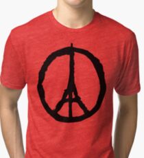 Frieden für Paris - schwarz - paix pour Paris - Bete Vintage T-Shirt