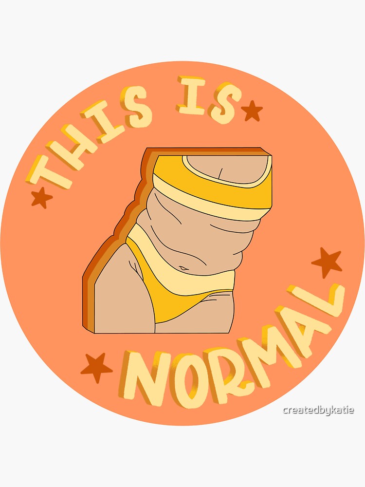 Body Positivity Normal Bodies Sticker By Createdbykatie Redbubble