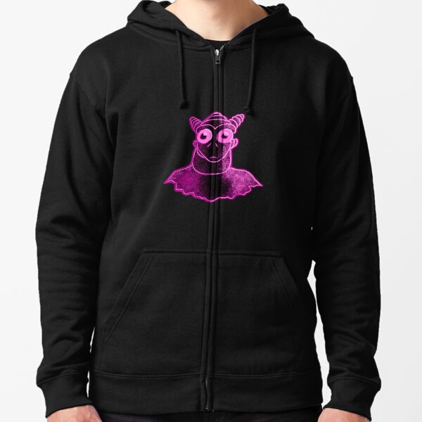 Pink Humanoid Zipped Hoodie