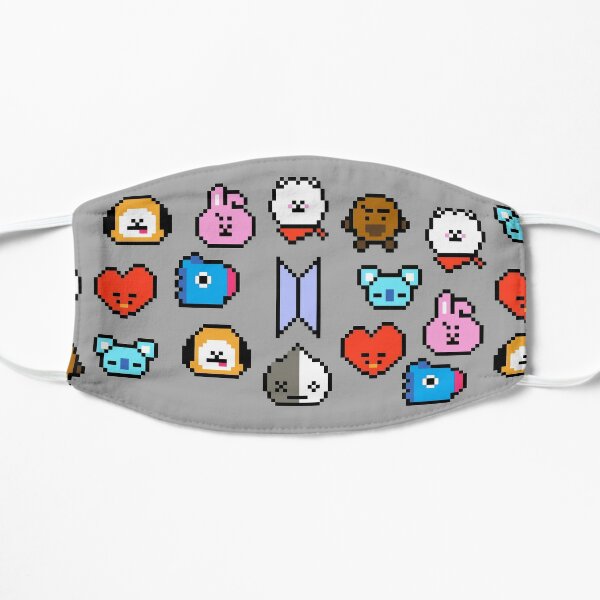 Download Bt21 Face Masks Redbubble Yellowimages Mockups