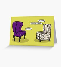 Consulting Armchair and Army Upholstery Greeting Card