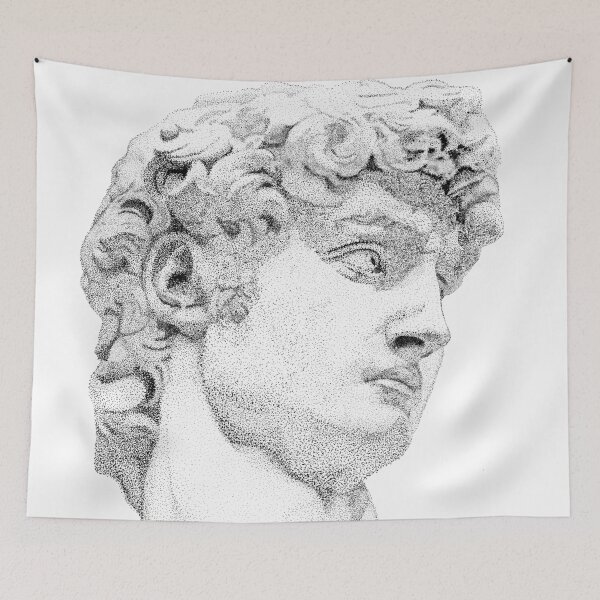 Item preview, Face of Michelangelo's David sculpture designed and sold by EMEA.