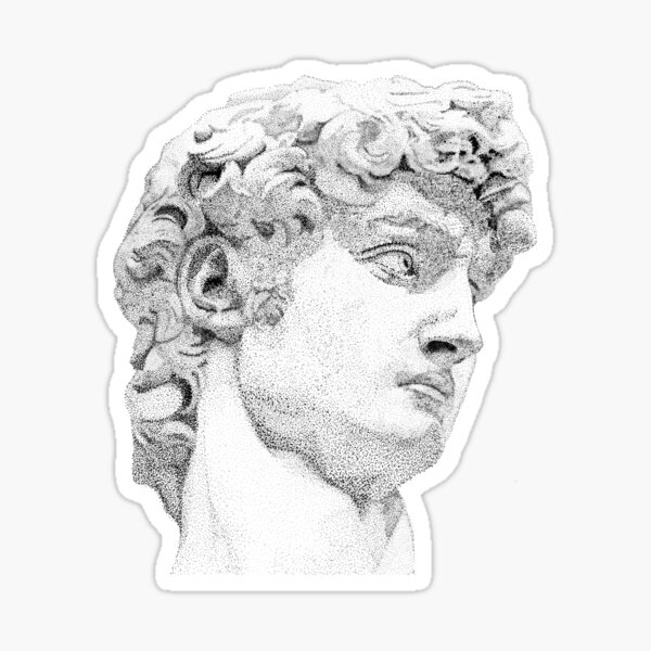 Item preview, Face of Michelangelo's David sculpture designed and sold by EMEA.