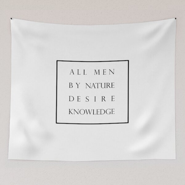 Item preview, all men by nature desire knowledge t-shirt design  designed and sold by zouhairchnafa.