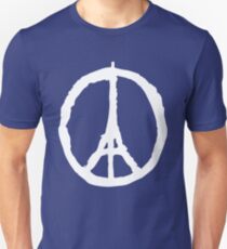 Peace for Paris - white - paix pour Paris - Pray Unisex T-Shirt