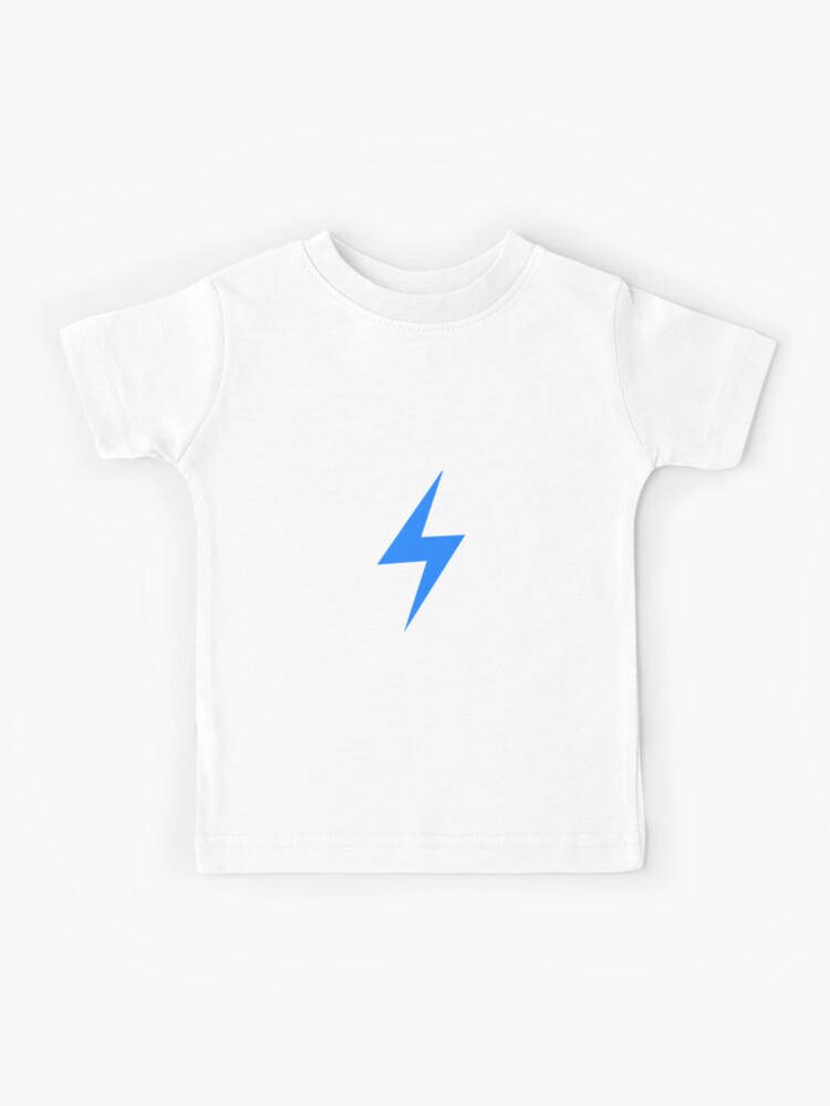Dark Blue Lightning Bolt Kids T Shirt By Clairecall13 Redbubble